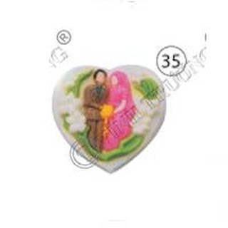 Khuôn rau câu 20cm cô dâu chú rể