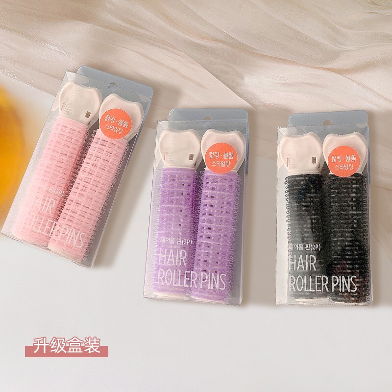 Kẹp tóc mái cố định tích hợp lô uốn tóc xoăn bồng bềnh không làm gãy tóc phong cách Hàn Quốc cho nữ