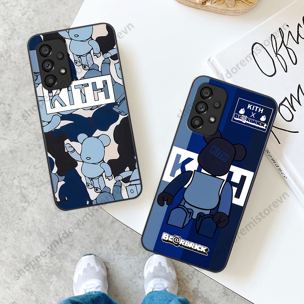 Ốp lưng Samsung A53 / A73 hình kaws, kith, bear brick nổi 3D phong cách độc đáo