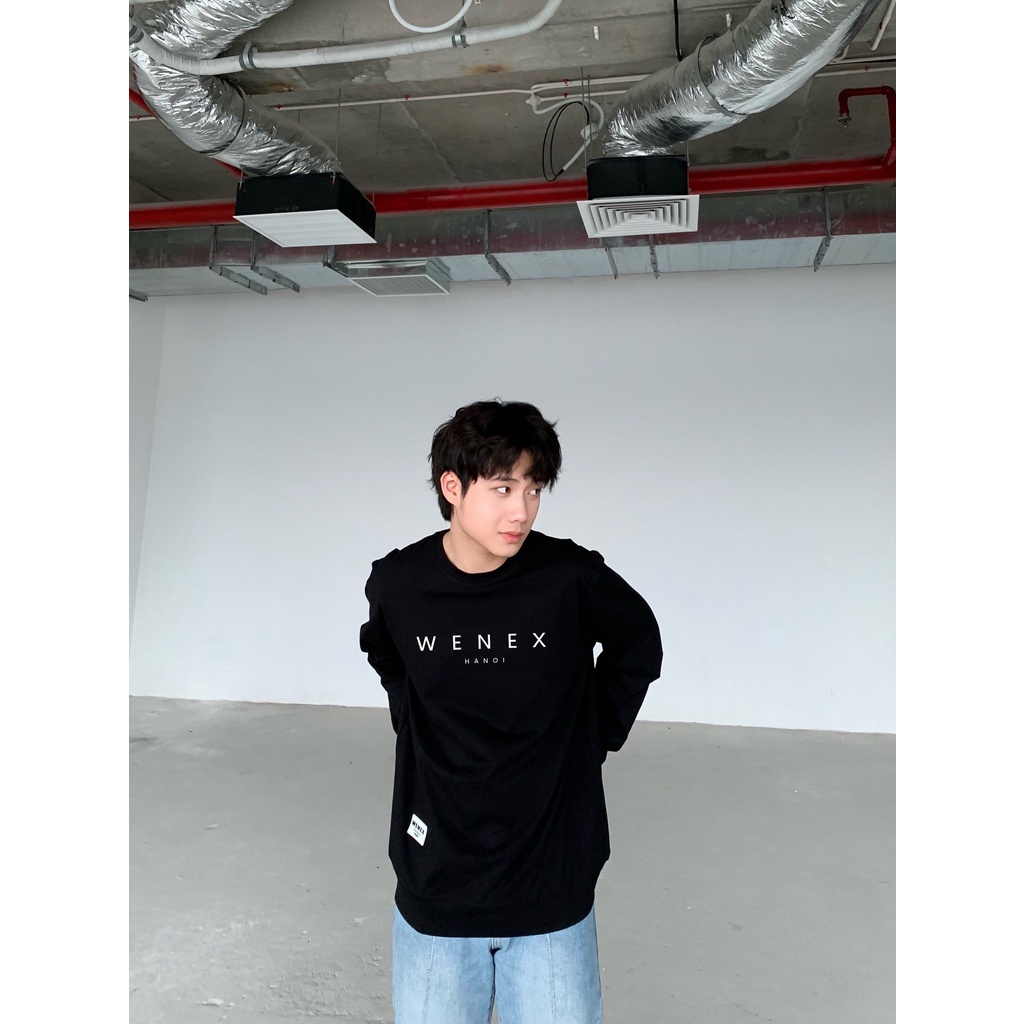 Áo Thun Dài Tay Sweater WENEX Phông Unisex Nam Nữ Cotton Oversize Form Rộng Local Brand Essential Hanoi