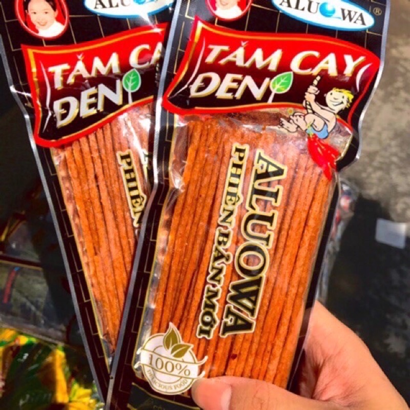 5 Gói Bim Bim Tăm Que Cay Đen, Que Cay Siêu Ngon