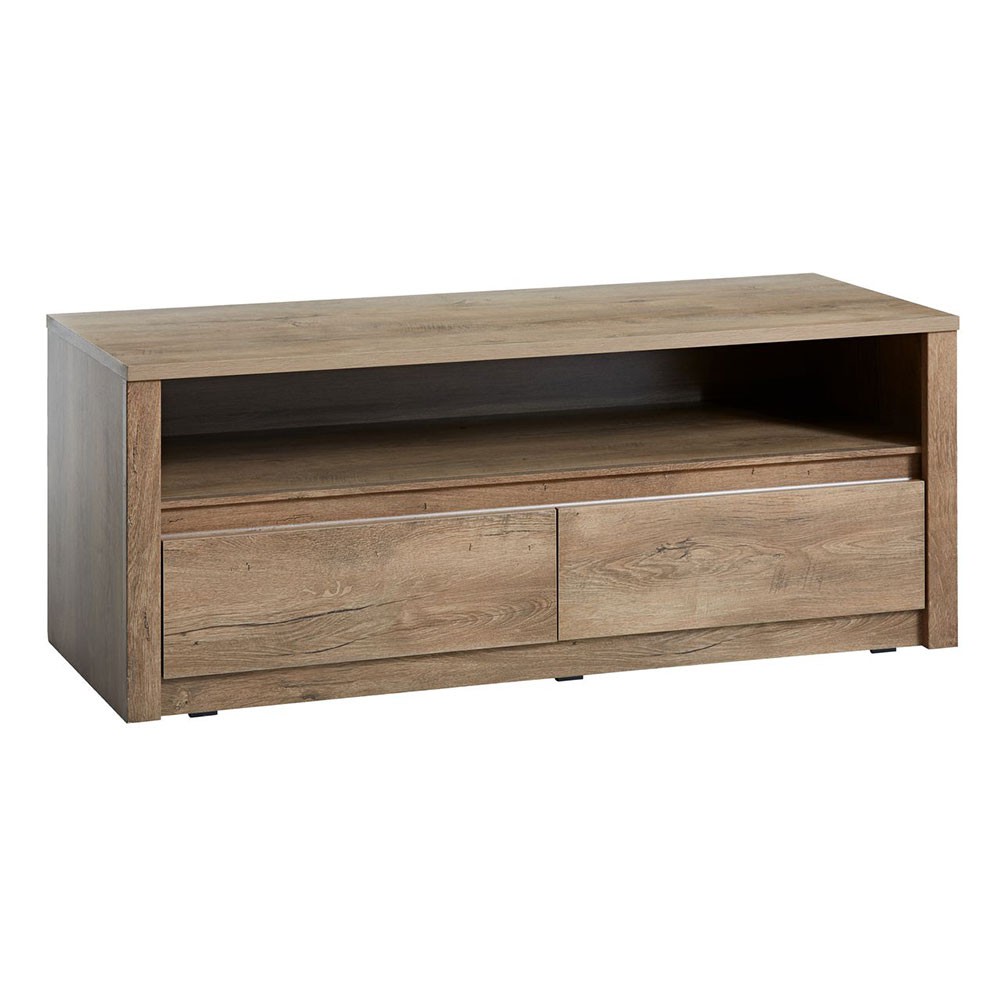 Kệ TV | JYSK Vedde | 2 ngăn gỗ công nghiệp màu sồi | kích thước 130x53x53cm