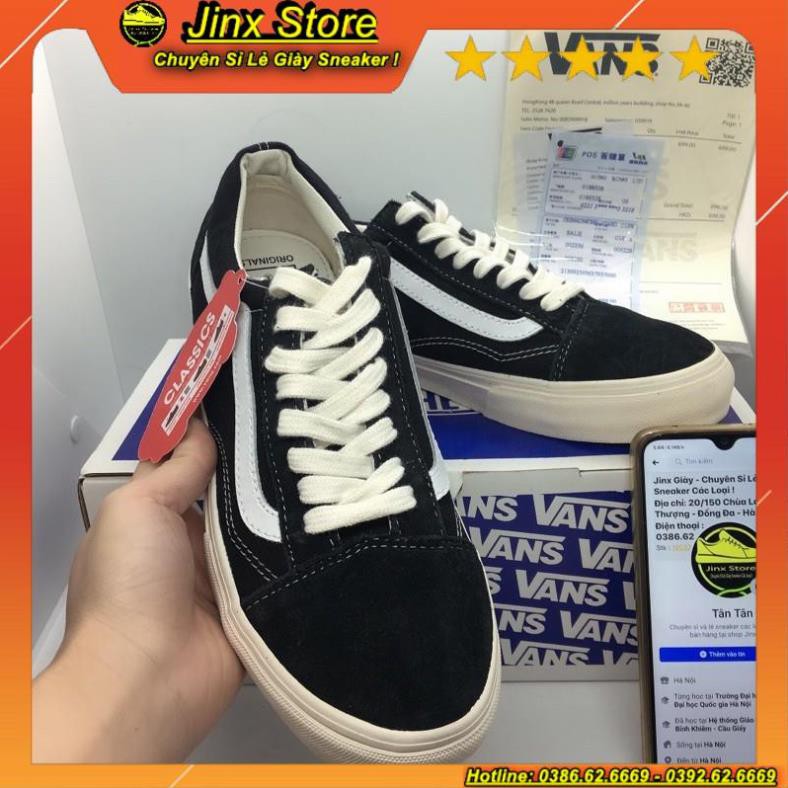 [Hot Trend] 🔥Giày thể thao 🔥van đen kẻ tráng nhung ni🔥 cao cấp - Jinx Store