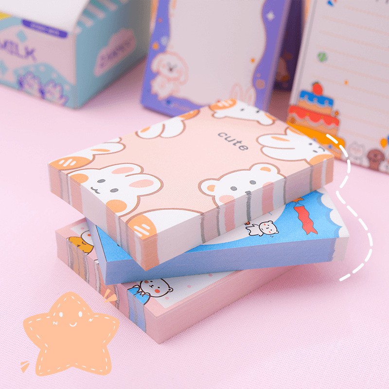 Giấy Note - Miếng Dán -  Sticker Dán Mini Cute Nhỏ Gọn Nhiều Mẫu Cực Xinh Xắn.