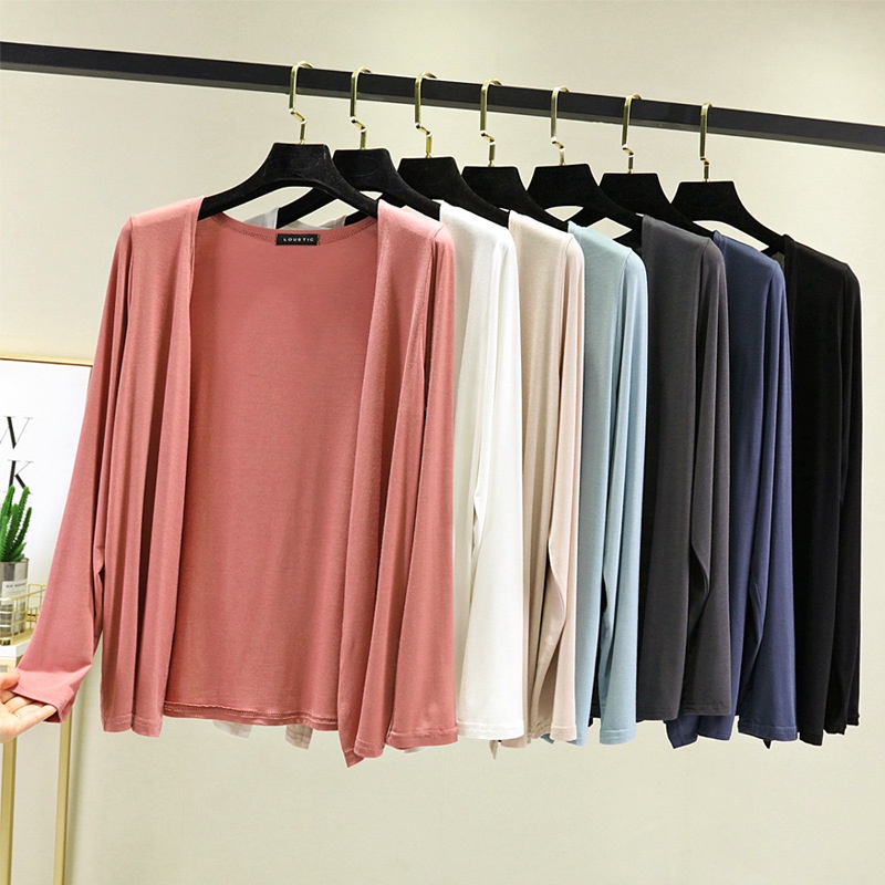 Áo Khoác Cardigan Dáng Dài Phong Cách Hàn Quốc
