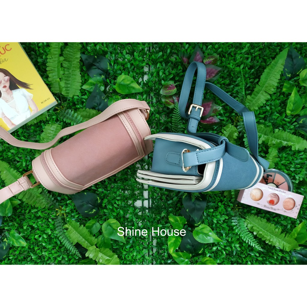 Túi Đeo Thời Trang Phối Da Phong Cách Hàn Quốc - Shine House