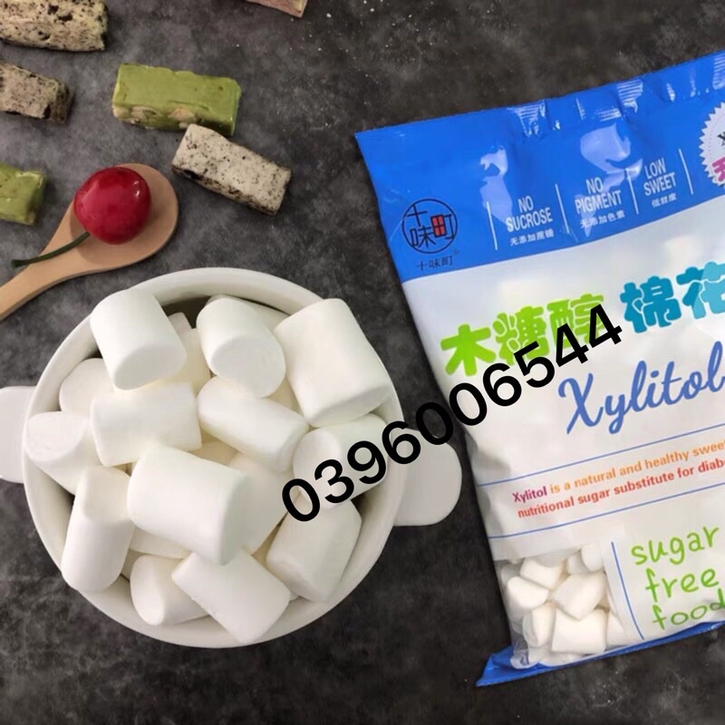 Kẹo marshmallow đường ăn kiêng xylitol 500