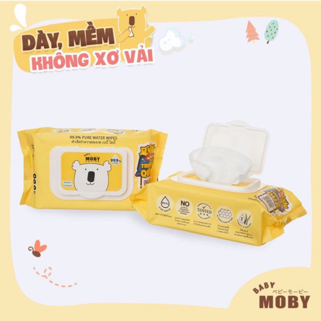 Khăn ướt tinh khiết MOBY