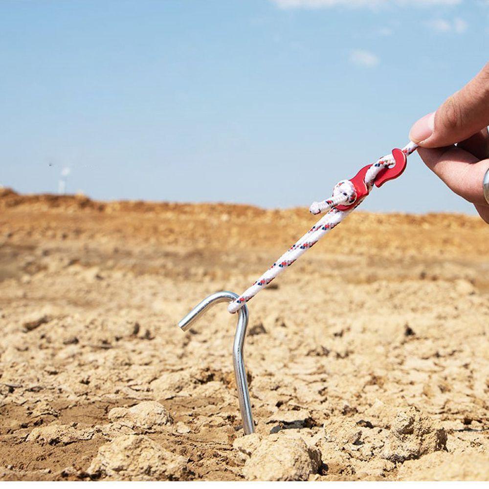 Cọc Dựng Lều Bằng Hợp Kim Nhôm Kèm Móc Tiện Dụng