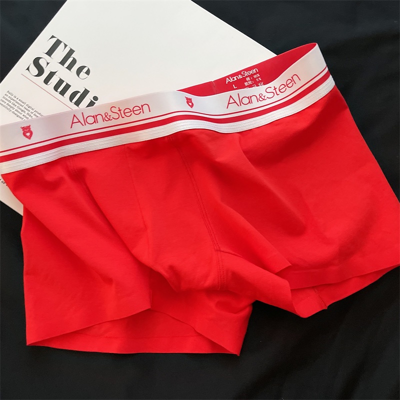 QUẦN LÓT NAM - BOXER Trơn Su Lụa Ép Không Đường May - Sang Trọng