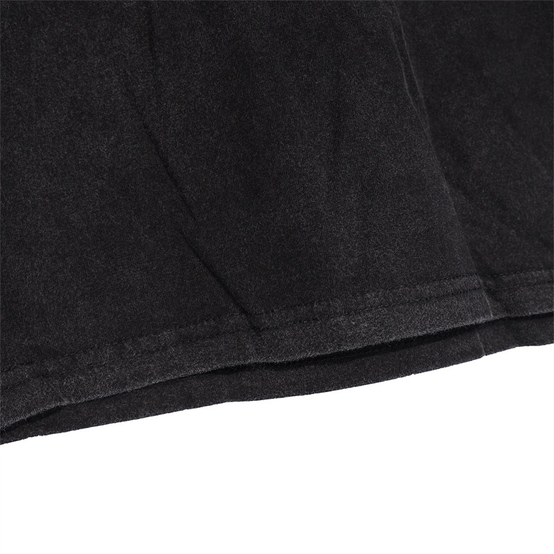 Áo Thun Tay Ngắn Dáng Rộng In Hình Bàn Tay Đầu Lâu Và Chữ Gallery Phong Cách Đường Phố Thường Ngày Cho Nam Và Nữ