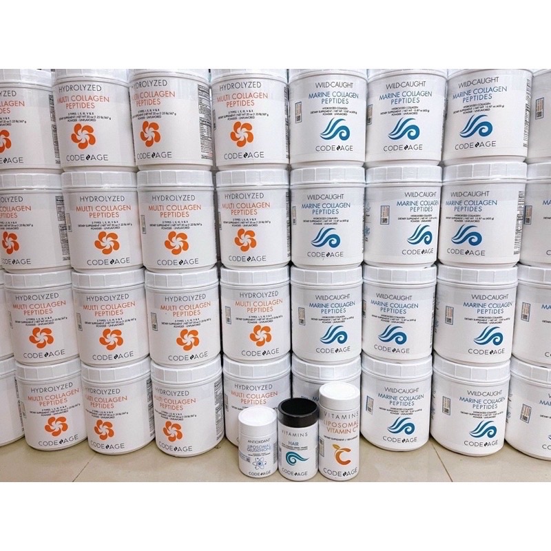 ✅ HÀNG CÔNG TY ✅Bột Collagen Giúp Trẻ Hóa Căng Mịn Da Codeage Marine Collagen Peptides 450g
