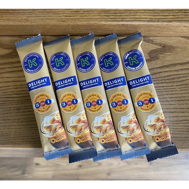 5 Gói Lẻ Cà Phê Hòa Tan K Coffee Delight 3in1 17g