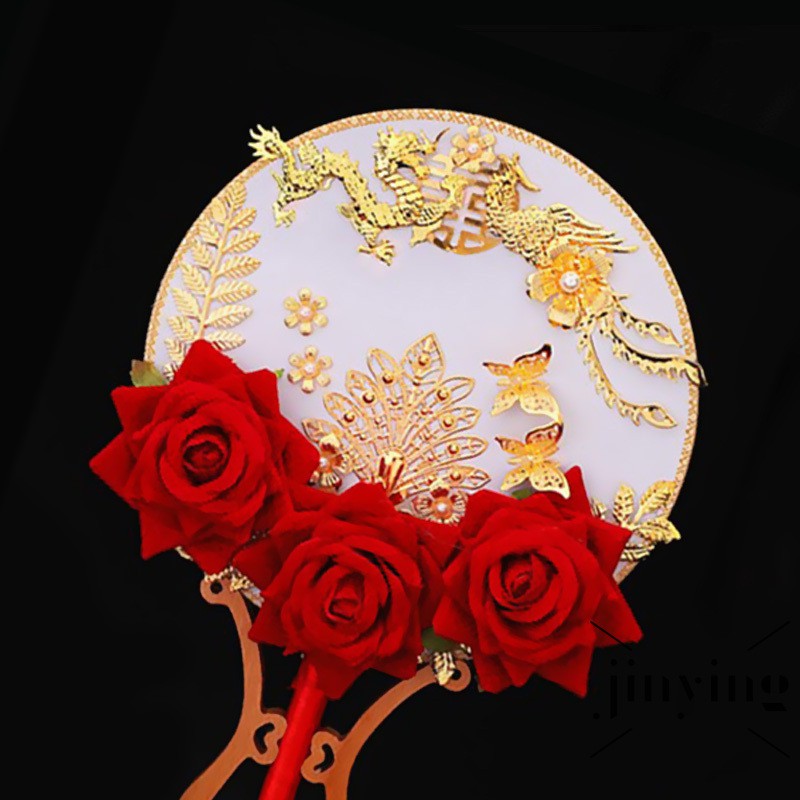 GETNOIVAS ❤Quạt Cầm Tay Phong Cách Trung Hoa Truyền Thống Trang Trí Đám Cưới