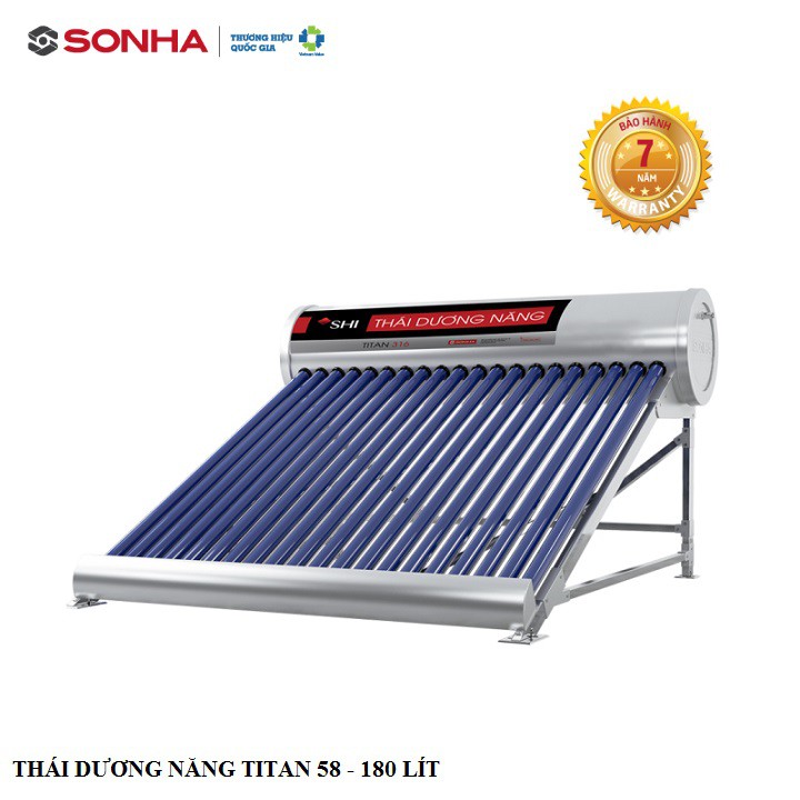 Máy nước nóng năng lượng mặt trời TITAN 180l