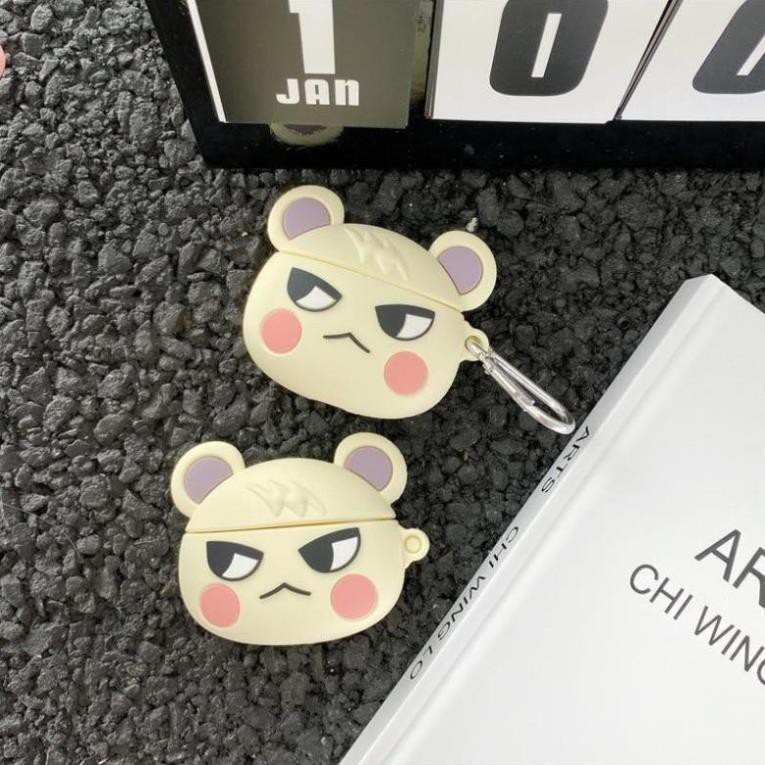 Case Airpod 1 2 ...Vỏ bao bọc bear Panda đựng tai nghe không dây Gấu Trúc airpods silicon tặng kèm dây đeo