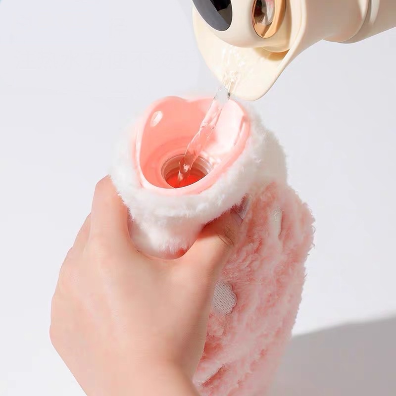 Túi Chườm Làm Ấm Bụng, Giảm Đau Bụng Kinh-Túi Sưởi Ấm Hình Gấu Đáng Yêu 1000ML,500MLi