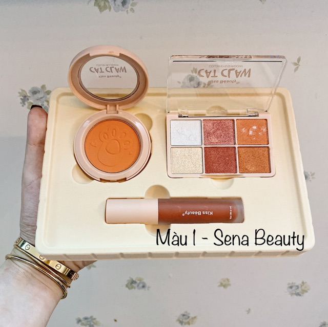(BTD3) Bộ Trang Điểm 3in1 Cat Claw Gồm Phấn Má + Phấn Mắt + Son Kem Của Kiss Beauty Hàng Nội Địa Trung | BigBuy360 - bigbuy360.vn