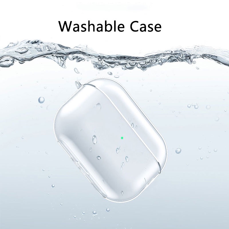 Vỏ Bảo Vệ Hộp Sạc Tai Nghe Airpods 1 2 3 Pro Bằng TPU Trong Suốt