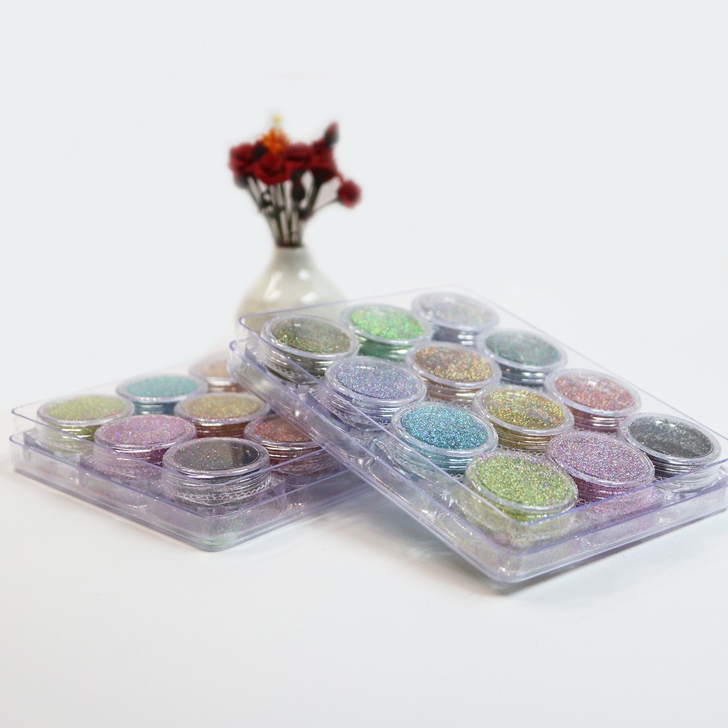 Nhũ rắc kim tuyến trang trí móng 8 màu siêu hot