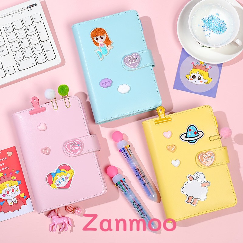 Bộ nguyên liệu làm sổ tay 18 MÓN STICKER Zanmoo DA PU