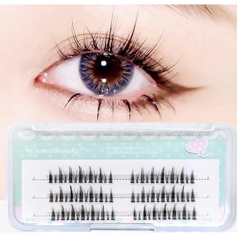 Lông mi giả mi chùm tóc tiên Barbie EYELASH tự nối độ dài 9-11mm mềm, nhẹ