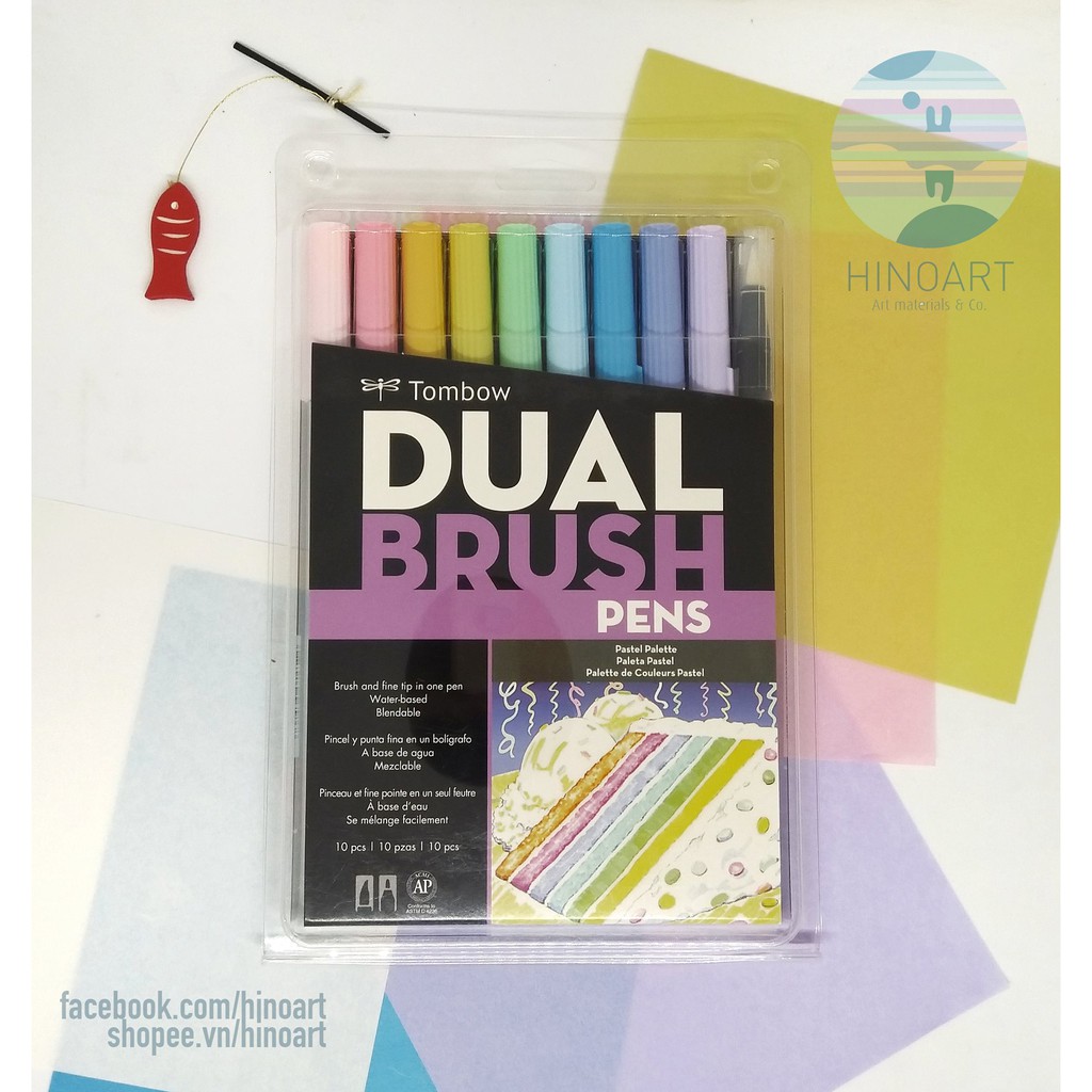 Bút TOMBOW DUAL BRUSH 2 đầu - set 6/10 cây