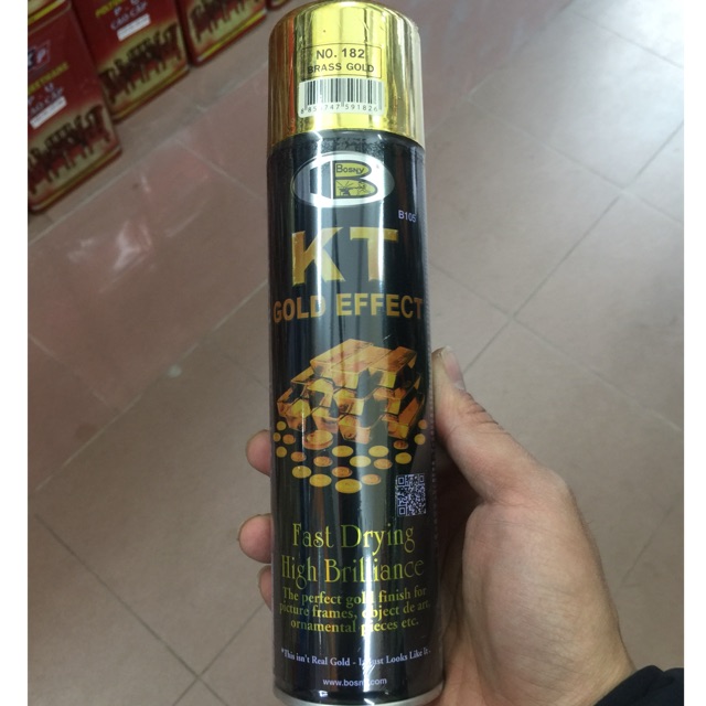 Bình xịt xi vàng Bosny 182