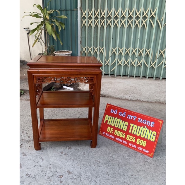 Đôn gỗ gụ mặt 35x50 cao 70