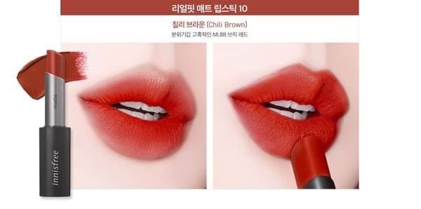 Son Thỏi Lì Mềm Mịn Môi Innisfree Real Fit Matte Lipstick (New 2019)