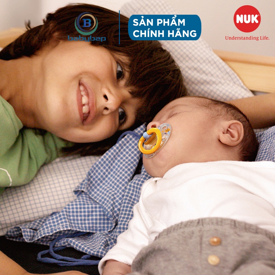 Bộ 2 Ti Giả NUK Classic Silicone 6 - 18m