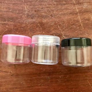 Hủ đựng kem 30g trong (nắp đen, trong)
