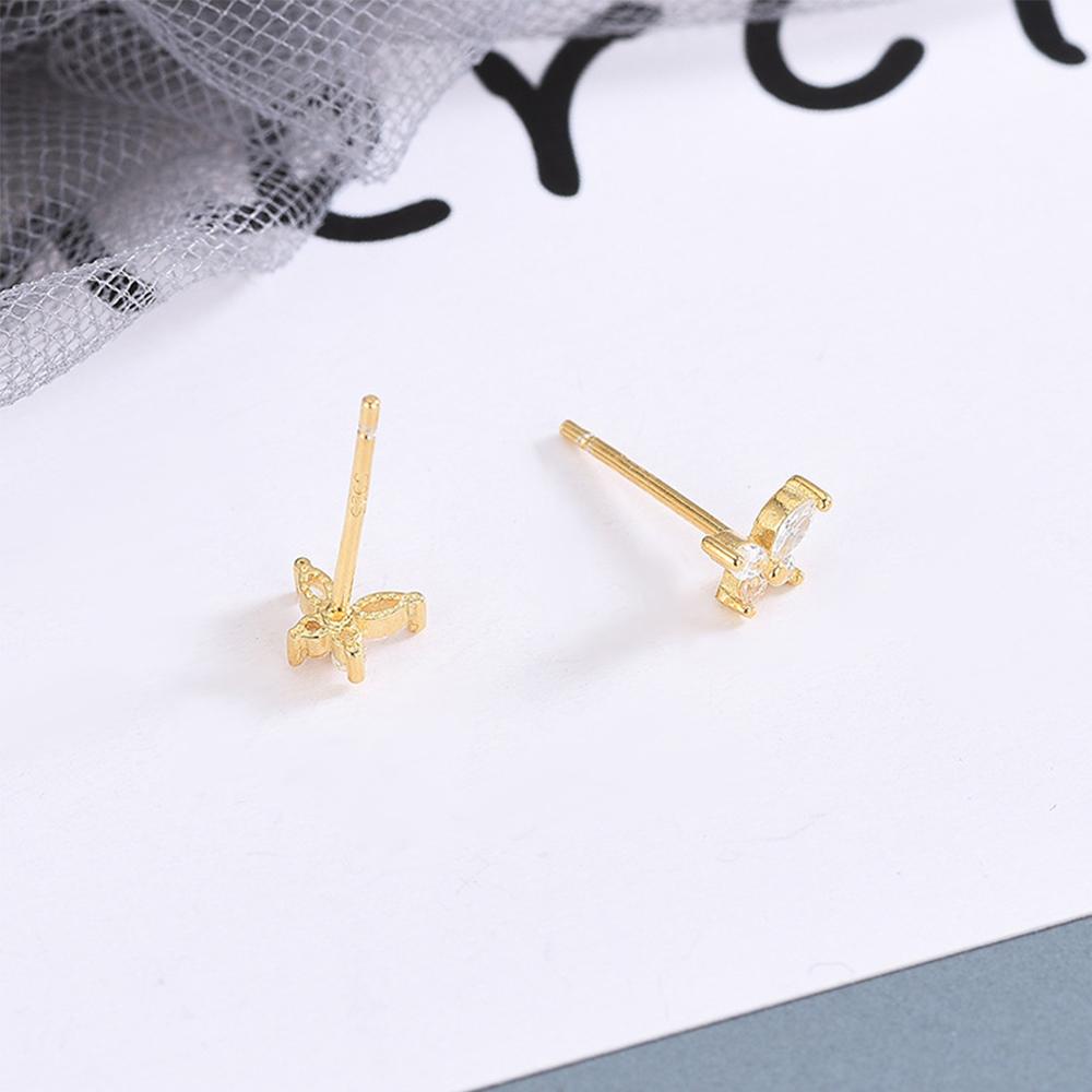 Khuyên Tai Hình Bướm Đính Đá Zircon Làm Quà Tặng Cho Nữ|Tiệc Tùng Tinh Tế|Trang Sức Thời Trang Cho Nữ