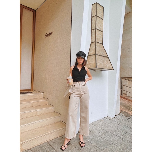 Quần ống rộng lưng cao Rachel Pants Reverclothings