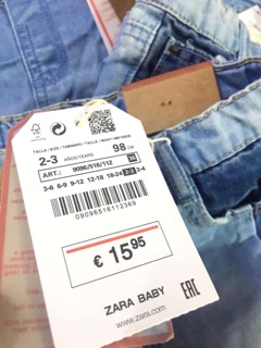 Quần sọc Zara