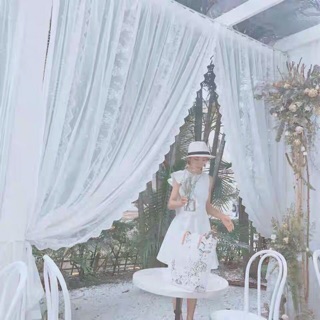 Rèm Cửa Vải Ren Trang Trí Phong Cách Vintage