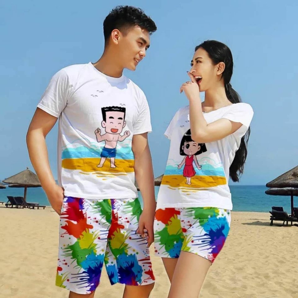 quần đùi đôi đi biển chất đẹp
