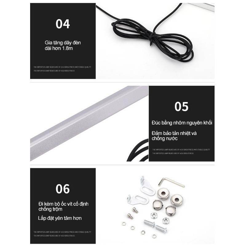 Đèn LED hỗ trợ lùi xe siêu sáng 90LED - Lùi xe màu trắng, phanh xe màu đỏ - King Of Prussia