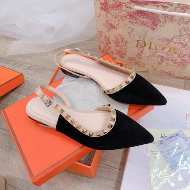 |  Sales T8 | HOT Tháng 7 Sandal đế bệt mũi nhọn viền đinh fullbox hàng cao cấp Tốt Nhất Rồi Đẹp Xịn .