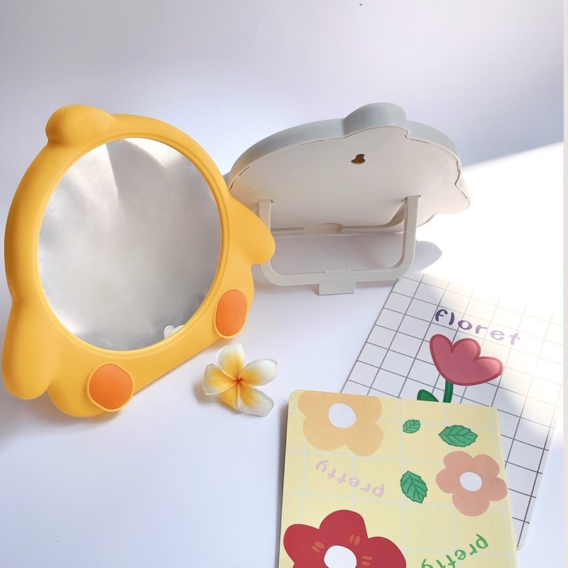 Gương Treo Tường, Gương Để Bàn Trang Điểm Hình Vịt Con Xinh Xắn Dễ Thương