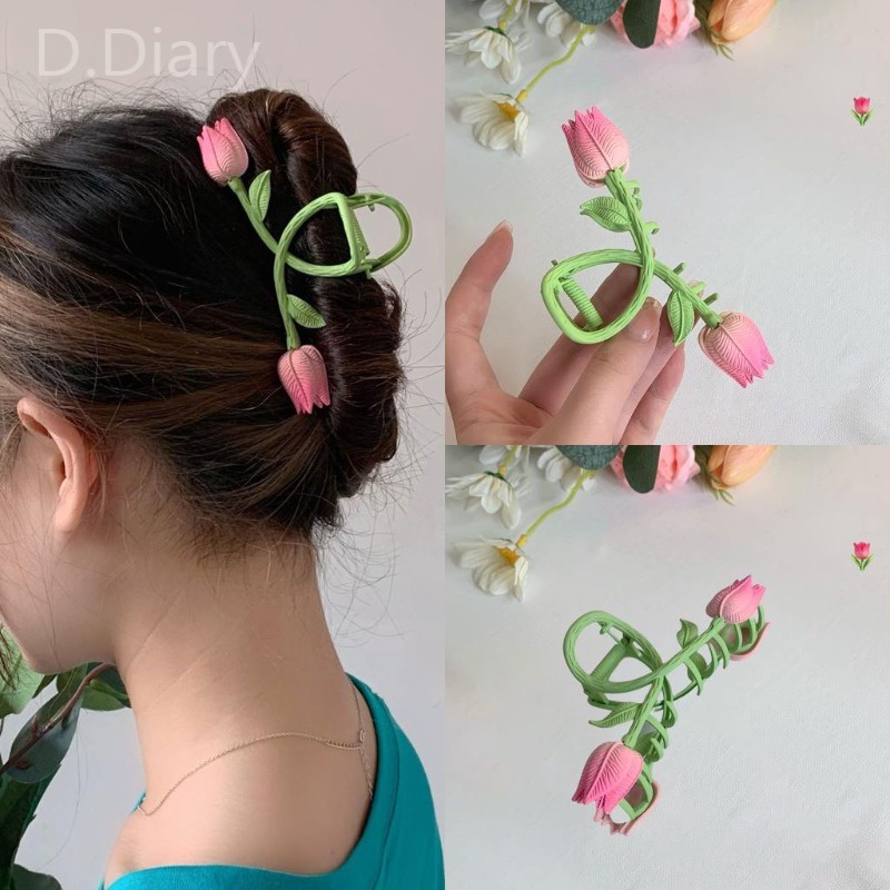 Kẹp Tóc Hoa Tulip Thời Trang Hàn Quốc Cho Nữ