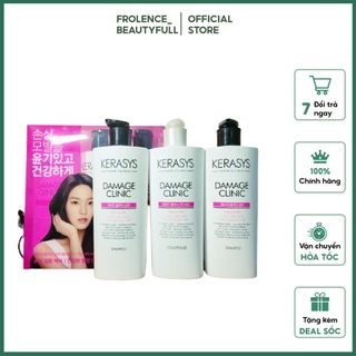 BỘ DẦU GỘI XẢ KERASYS CAO CẤP HÀN QUỐC Phục Hồi Tóc Hư Tổn Bộ 3(2 Gội + Xả)