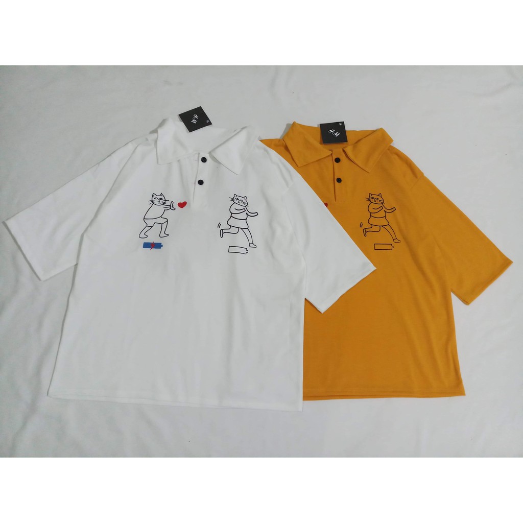 Áo phông cổ bẻ mèo đẩy tim DTR0303