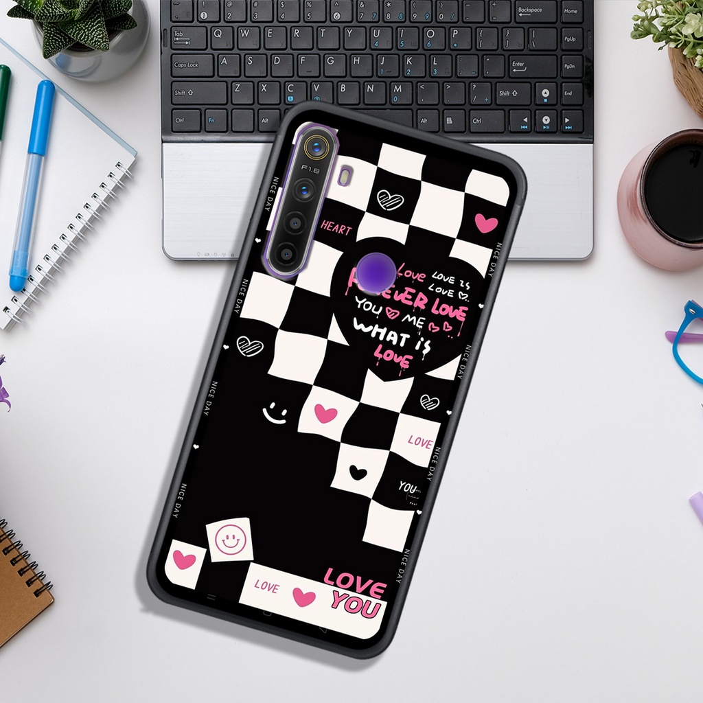 Ốp Lưng OPPO REALME 3 - REALME 3 PRO - REALME 5/5i/5s/6i - REALME 5 PRO  , In Hình &quot;Black Heart&quot; Phong Cách Đẹp.