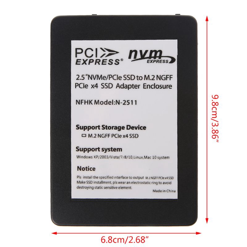 Mạch Chuyển Đổi U.2 Sff-8639 Sang Ngff M.2 M-key Pcie Ssd