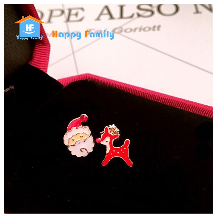 [Hàng xuất] Trang sức cao cấp bông tai chủ đề Giáng sinh hàng đẹp