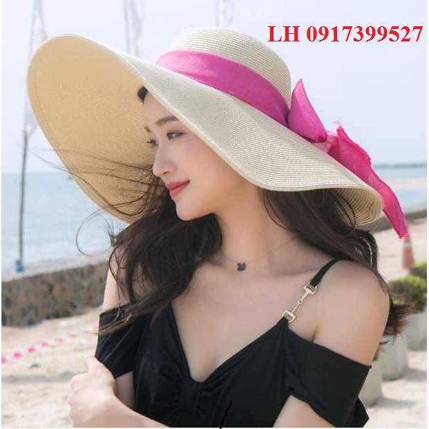 Nón rộng vành đi biển, mũ rộng vành đi biển