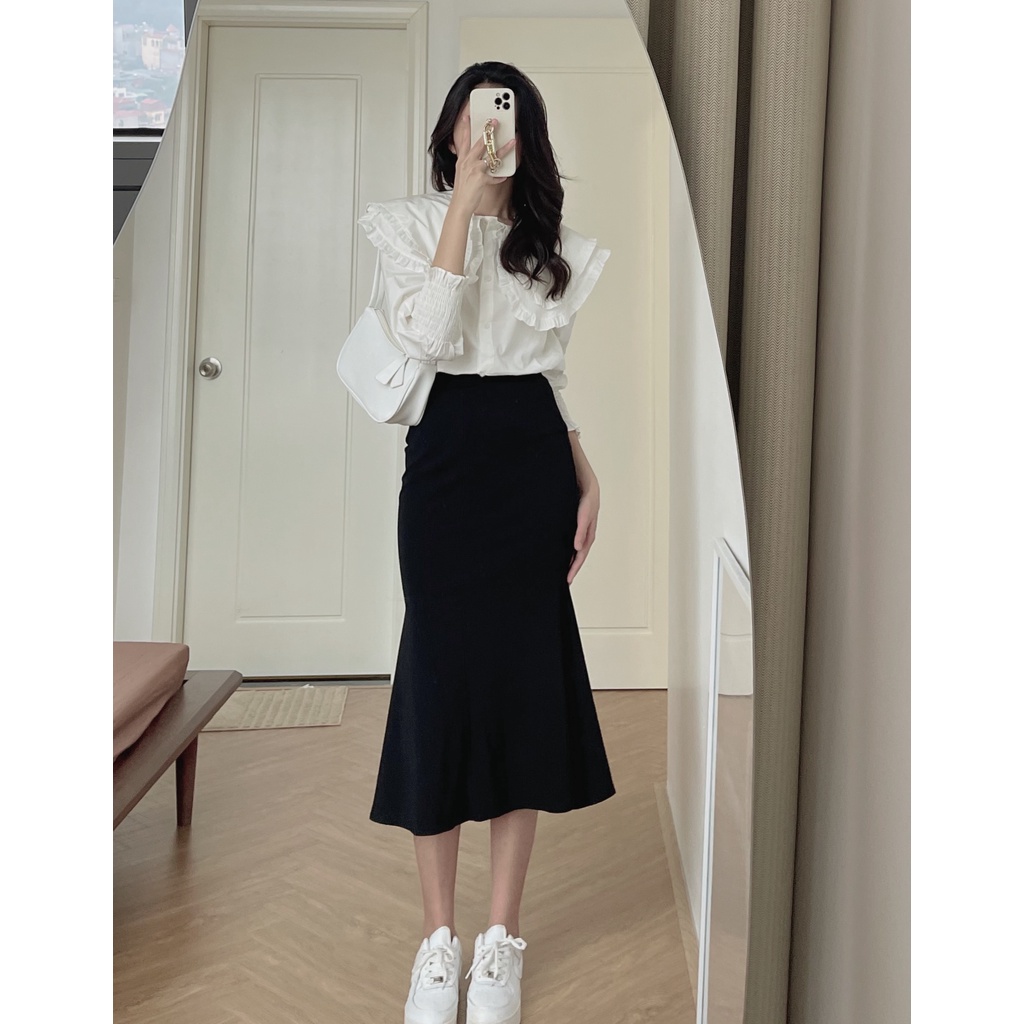 (ảnh thật) Audrey Chân váy đuôi cá basic 284 | BigBuy360 - bigbuy360.vn