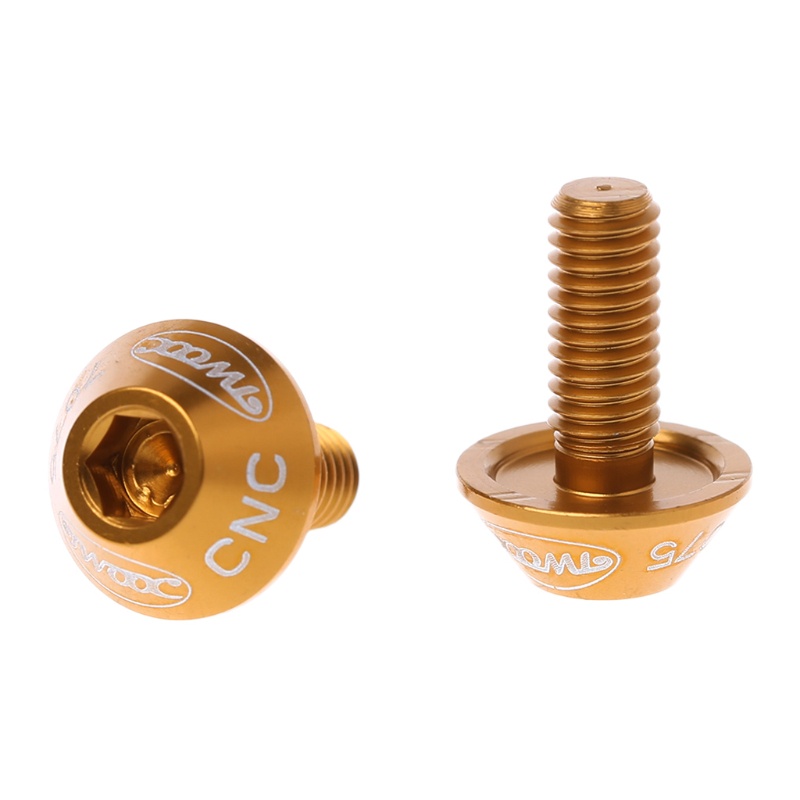 Bộ 2 Ốc Vít Hợp Kim Nhôm M5 X 10Mm Gắn Bình Nước Cho Xe Đạp Mới