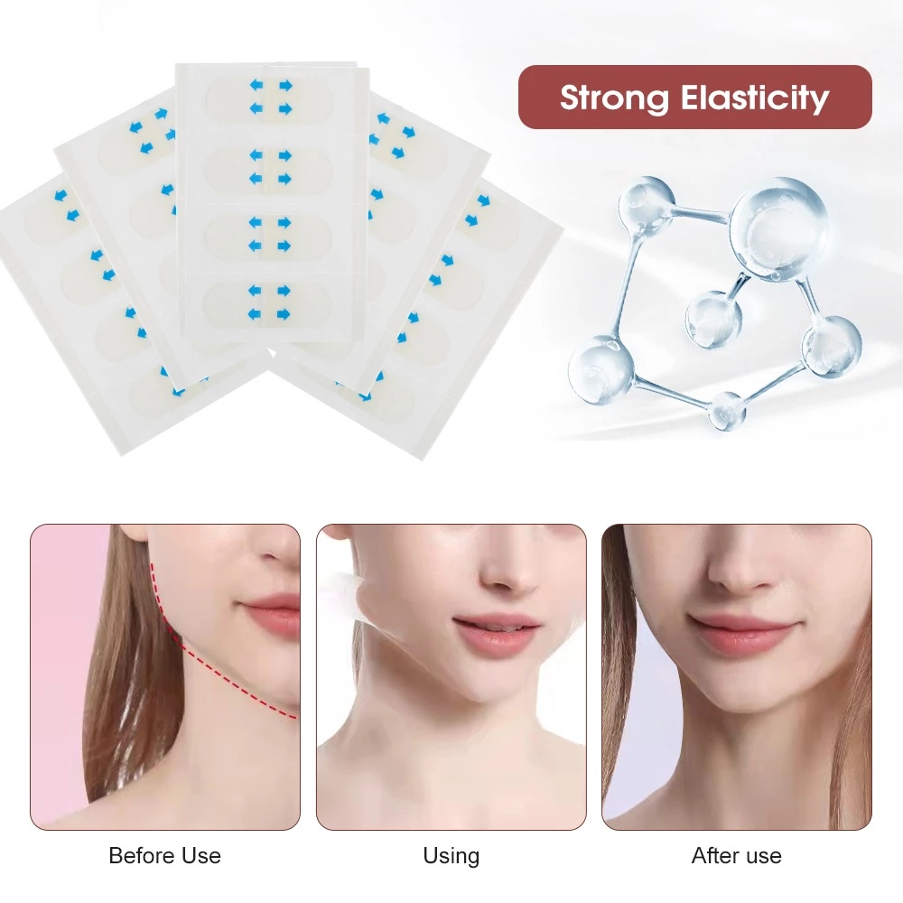 Set 40 Miếng Dán Trong Suốt Vô Hình Chống Nước Làm Săn Chắc Da Tạo Khuôn Mặt Chữ V